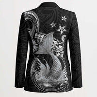 Hawaii Mermaid Monotone Blazer Polynesian Pattern Fish Hook LT01 - Polynesian Pride