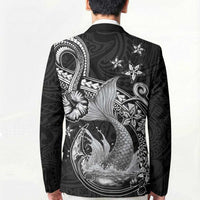 Hawaii Mermaid Monotone Blazer Polynesian Pattern Fish Hook LT01 - Polynesian Pride
