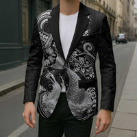 Hawaii Mermaid Monotone Blazer Polynesian Pattern Fish Hook LT01 - Polynesian Pride