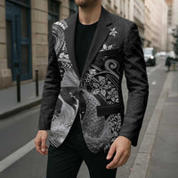 Hawaii Mermaid Monotone Blazer Polynesian Pattern Fish Hook LT01 - Polynesian Pride