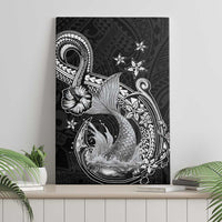 Hawaii Mermaid Monotone Canvas Wall Art Polynesian Pattern Fish Hook LT01 - Polynesian Pride