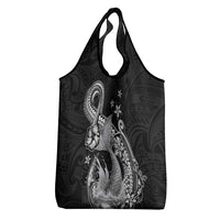 Hawaii Mermaid Monotone Grocery Bag Polynesian Pattern Fish Hook LT01 - Polynesian Pride