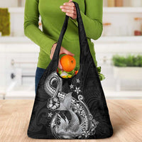 Hawaii Mermaid Monotone Grocery Bag Polynesian Pattern Fish Hook LT01 - Polynesian Pride