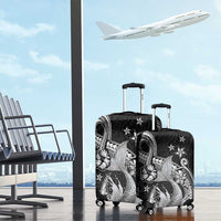 Hawaii Mermaid Monotone Luggage Cover Polynesian Pattern Fish Hook LT01 - Polynesian Pride