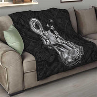 Hawaii Mermaid Monotone Quilt Polynesian Pattern Fish Hook LT01 - Polynesian Pride