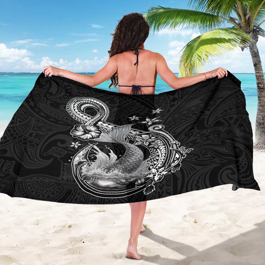 Hawaii Mermaid Monotone Sarong Polynesian Pattern Fish Hook LT01 - Polynesian Pride