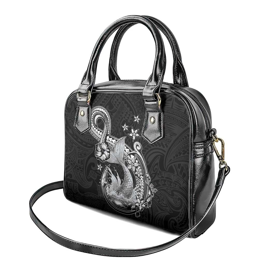 Hawaii Mermaid Monotone Shoulder Handbag Polynesian Pattern Fish Hook LT01 - Polynesian Pride