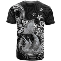 Hawaii Mermaid Monotone T Shirt Polynesian Pattern Fish Hook LT01 - Polynesian Pride