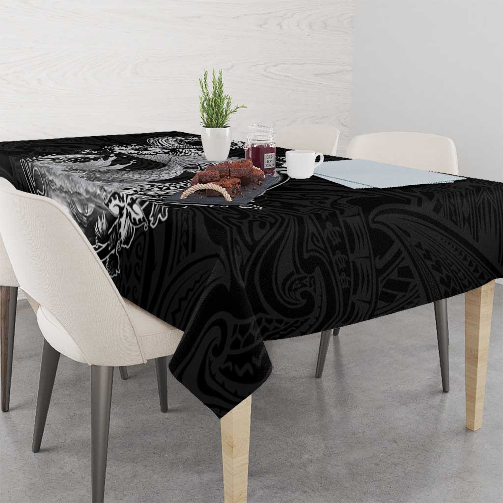 Hawaii Mermaid Monotone Tablecloth Polynesian Pattern Fish Hook LT01 - Polynesian Pride
