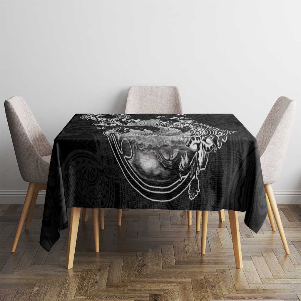 Hawaii Mermaid Monotone Tablecloth Polynesian Pattern Fish Hook LT01 - Polynesian Pride