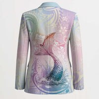 Hawaii Mermaid Sweet Pastel Blazer Polynesian Pattern Fish Hook LT01 - Polynesian Pride