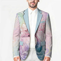 Hawaii Mermaid Sweet Pastel Blazer Polynesian Pattern Fish Hook LT01 - Polynesian Pride