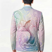 Hawaii Mermaid Sweet Pastel Blazer Polynesian Pattern Fish Hook LT01 - Polynesian Pride