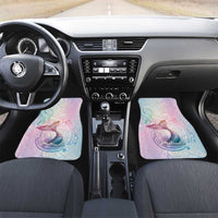 Hawaii Mermaid Sweet Pastel Car Mats Polynesian Pattern Fish Hook LT01 Set 2pcs - Front Multicolor - Polynesian Pride