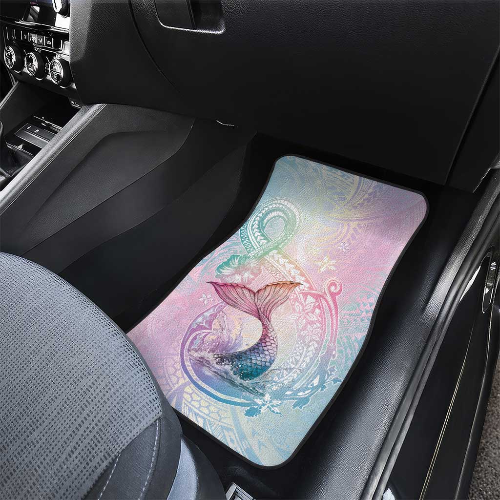 Hawaii Mermaid Sweet Pastel Car Mats Polynesian Pattern Fish Hook LT01 - Polynesian Pride
