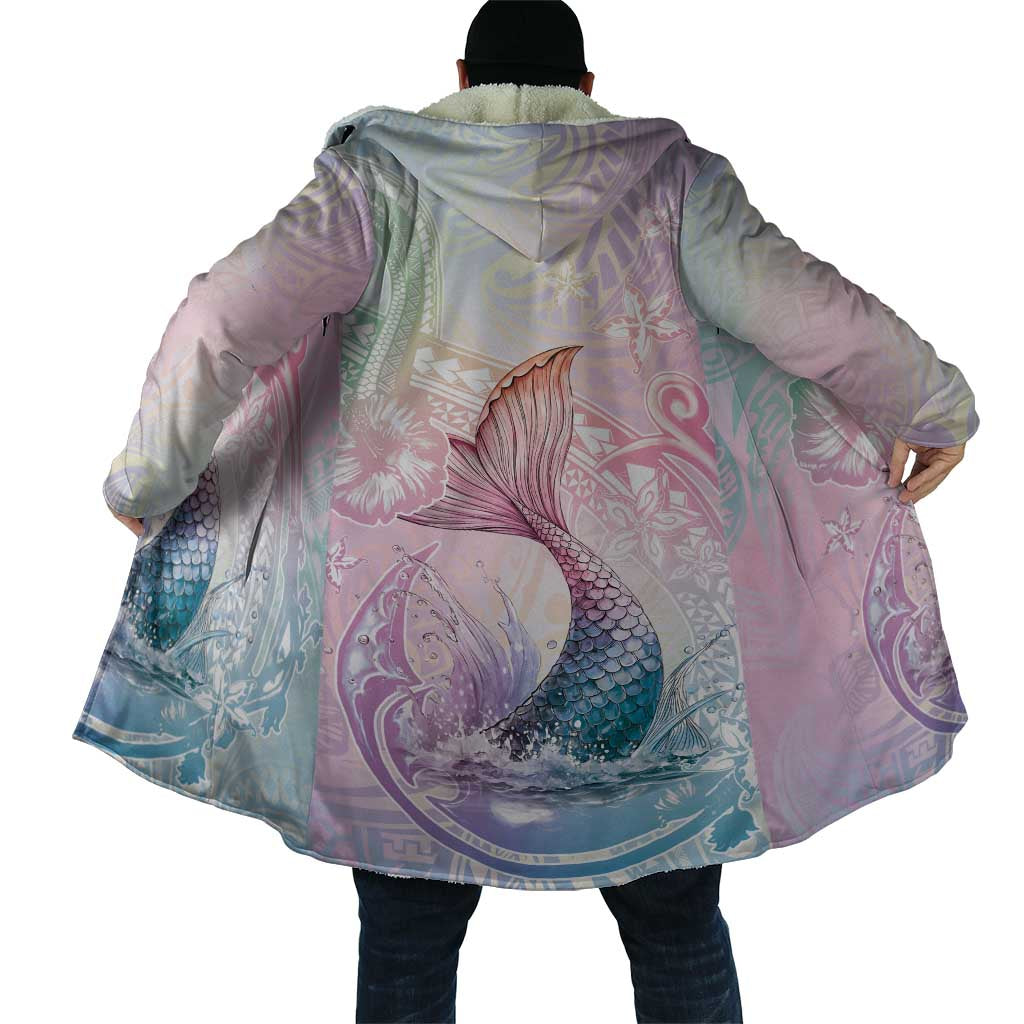 Hawaii Mermaid Sweet Pastel Cloak Polynesian Pattern Fish Hook LT01 - Polynesian Pride