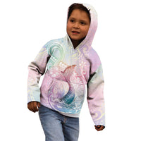 Hawaii Mermaid Sweet Pastel Kid Hoodie Polynesian Pattern Fish Hook LT01 - Polynesian Pride
