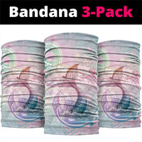 Hawaii Mermaid Sweet Pastel Neck Gaiter Polynesian Pattern Fish Hook LT01 package One Size: 25*50cm Multicolor - Polynesian Pride