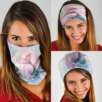 Hawaii Mermaid Sweet Pastel Neck Gaiter Polynesian Pattern Fish Hook LT01 - Polynesian Pride