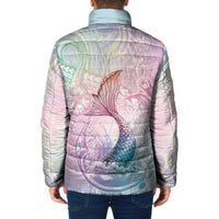 Hawaii Mermaid Sweet Pastel Padded Jacket Polynesian Pattern Fish Hook LT01 - Polynesian Pride