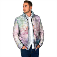 Hawaii Mermaid Sweet Pastel Padded Jacket Polynesian Pattern Fish Hook LT01 - Polynesian Pride