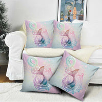 Hawaii Mermaid Sweet Pastel Pillow Cover Polynesian Pattern Fish Hook LT01 - Polynesian Pride