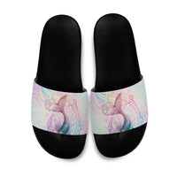 Hawaii Mermaid Sweet Pastel Slide Sandals Polynesian Pattern Fish Hook LT01 Multicolor - Polynesian Pride