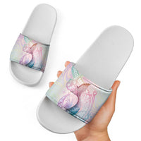 Hawaii Mermaid Sweet Pastel Slide Sandals Polynesian Pattern Fish Hook LT01 - Polynesian Pride