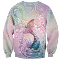 Hawaii Mermaid Sweet Pastel Sweatshirt Polynesian Pattern Fish Hook LT01 - Polynesian Pride