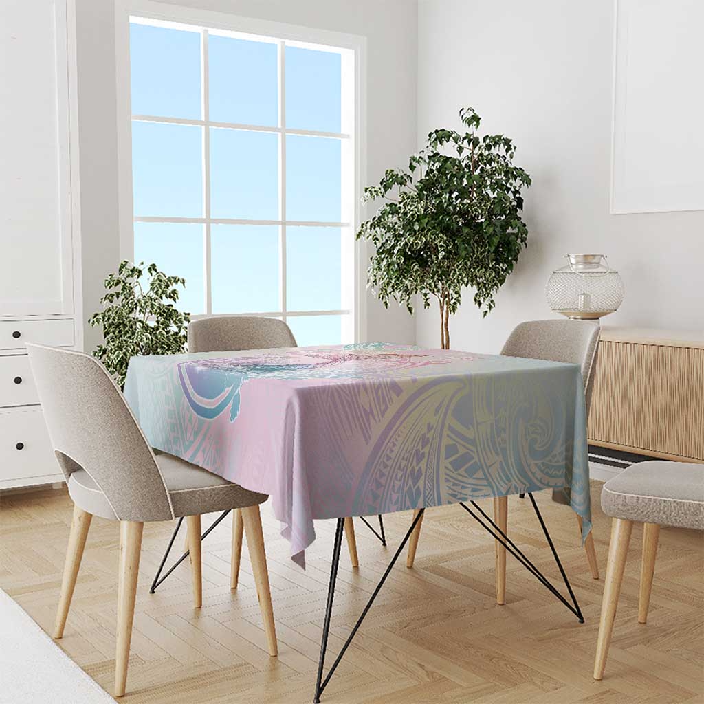 Hawaii Mermaid Sweet Pastel Tablecloth Polynesian Pattern Fish Hook LT01 - Polynesian Pride