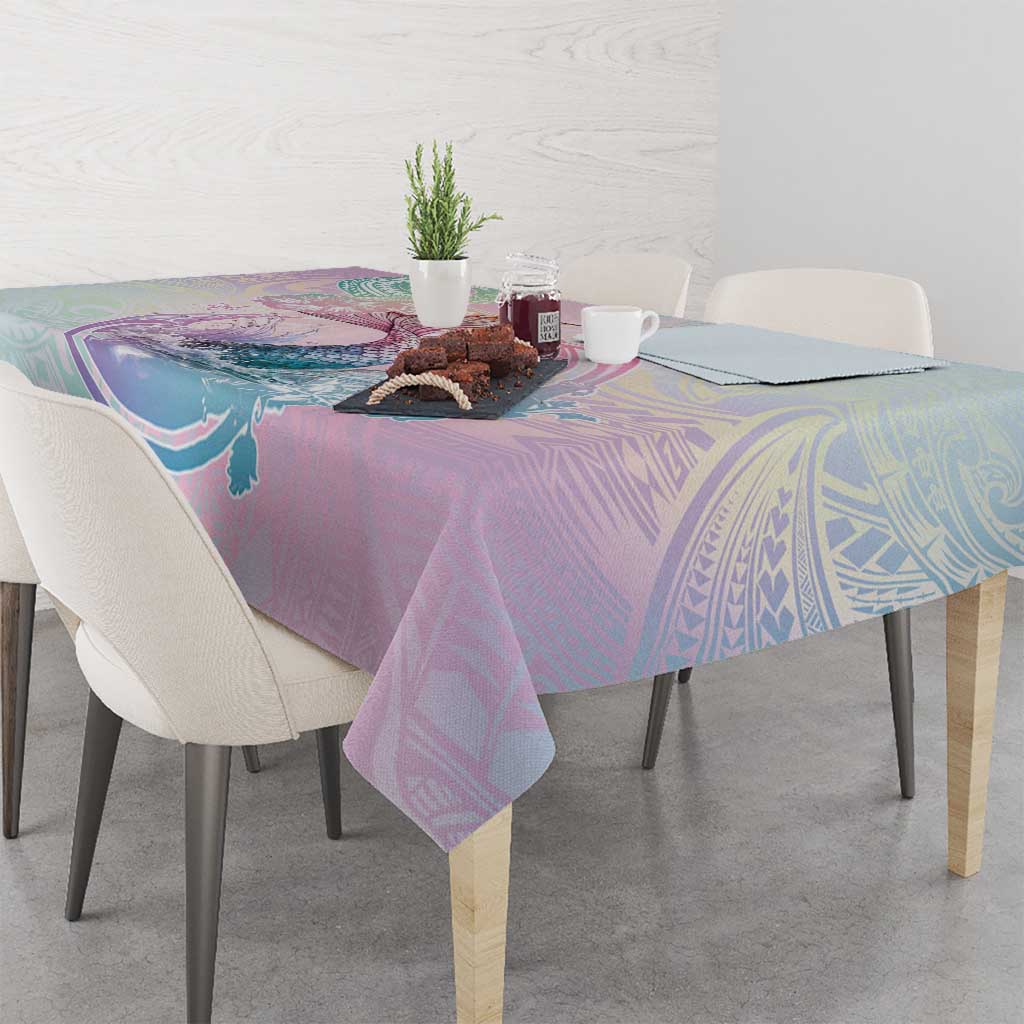 Hawaii Mermaid Sweet Pastel Tablecloth Polynesian Pattern Fish Hook LT01 - Polynesian Pride