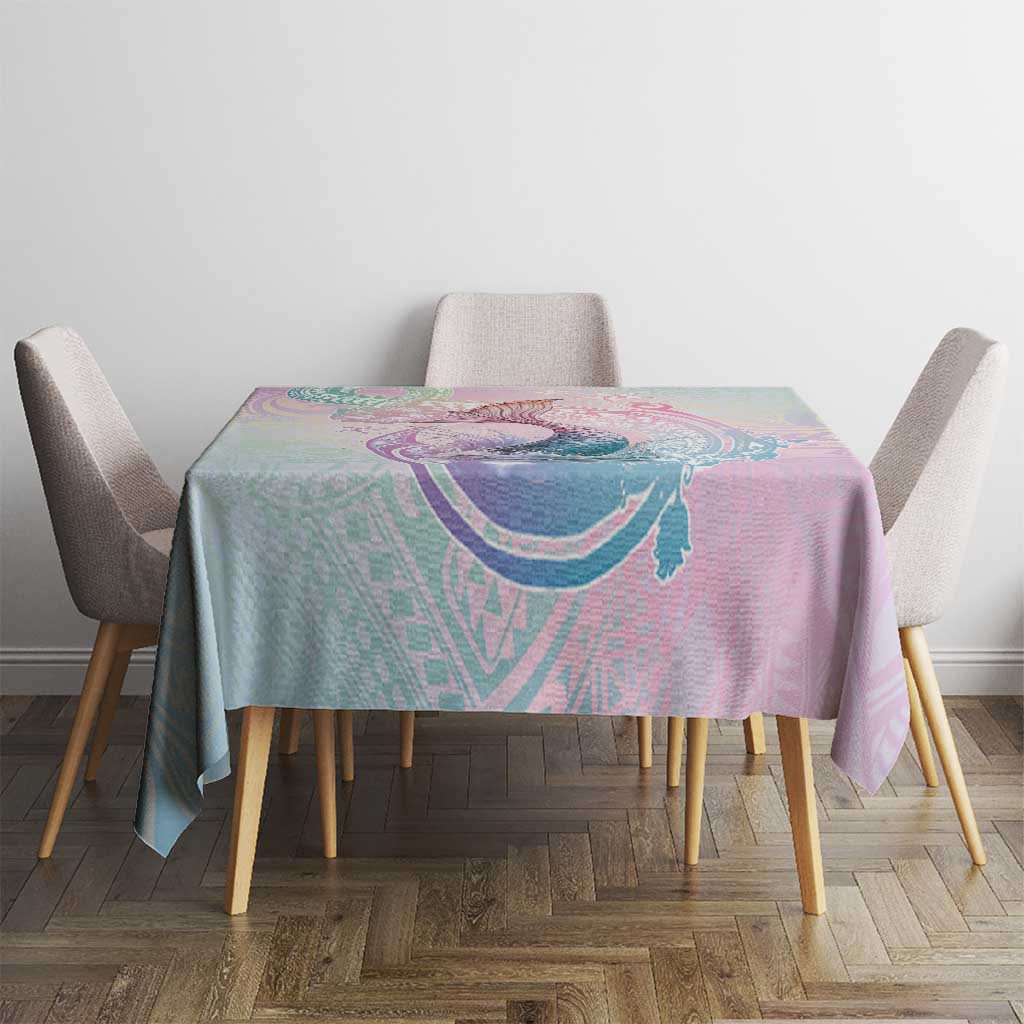 Hawaii Mermaid Sweet Pastel Tablecloth Polynesian Pattern Fish Hook LT01 - Polynesian Pride