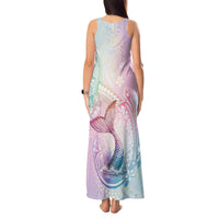 Hawaii Mermaid Sweet Pastel Tank Maxi Dress Polynesian Pattern Fish Hook LT01 - Polynesian Pride
