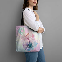 Hawaii Mermaid Sweet Pastel Tote Bag Polynesian Pattern Fish Hook LT01 - Polynesian Pride