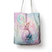 Hawaii Mermaid Sweet Pastel Tote Bag Polynesian Pattern Fish Hook LT01 - Polynesian Pride