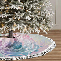 Hawaii Mermaid Sweet Pastel Tree Skirt Polynesian Pattern Fish Hook