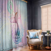 Hawaii Mermaid Sweet Pastel Window Curtain Polynesian Pattern Fish Hook LT01 - Polynesian Pride