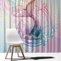 Hawaii Mermaid Sweet Pastel Window Curtain Polynesian Pattern Fish Hook LT01 - Polynesian Pride