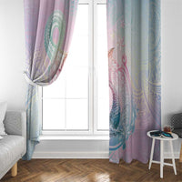 Hawaii Mermaid Sweet Pastel Window Curtain Polynesian Pattern Fish Hook LT01 - Polynesian Pride