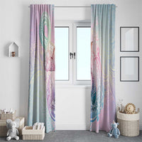 Hawaii Mermaid Sweet Pastel Window Curtain Polynesian Pattern Fish Hook LT01 - Polynesian Pride