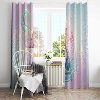 Hawaii Mermaid Sweet Pastel Window Curtain Polynesian Pattern Fish Hook LT01 - Polynesian Pride