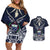 Samoa Independence Day Couples Matching Off Shoulder Short Dress and Hawaiian Shirt Ula Nifo Mix Turtle