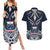 Samoa Independence Day Couples Matching Summer Maxi Dress and Hawaiian Shirt Ula Nifo Mix Turtle