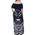 Samoa Independence Day Family Matching Off Shoulder Maxi Dress and Hawaiian Shirt Ula Nifo Mix Turtle