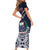 Samoa Independence Day Family Matching Short Sleeve Bodycon Dress and Hawaiian Shirt Ula Nifo Mix Turtle