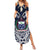 Samoa Independence Day Family Matching Summer Maxi Dress and Hawaiian Shirt Ula Nifo Mix Turtle