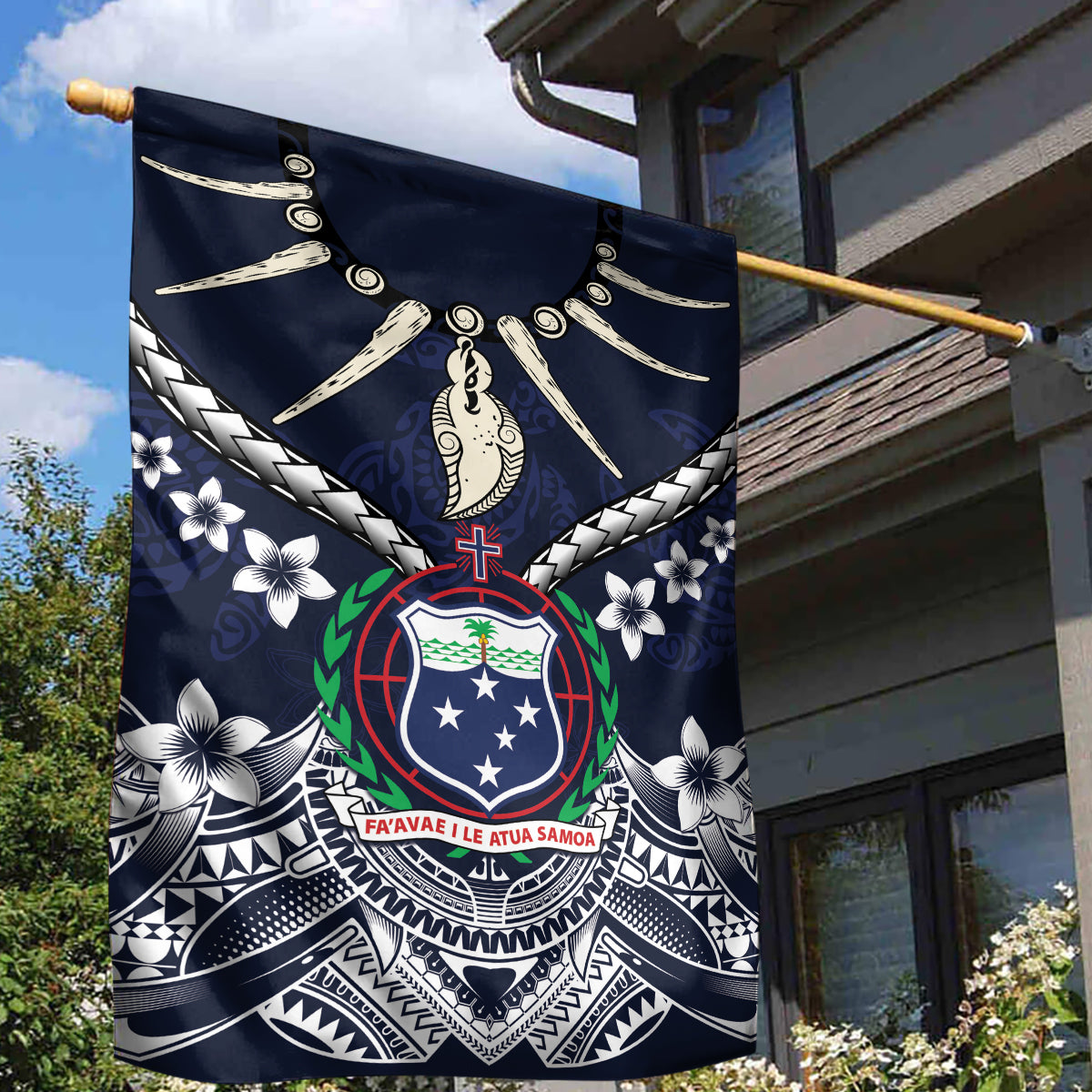Samoa Independence Day Garden Flag Ula Nifo Mix Turtle LT01 - Polynesian Pride