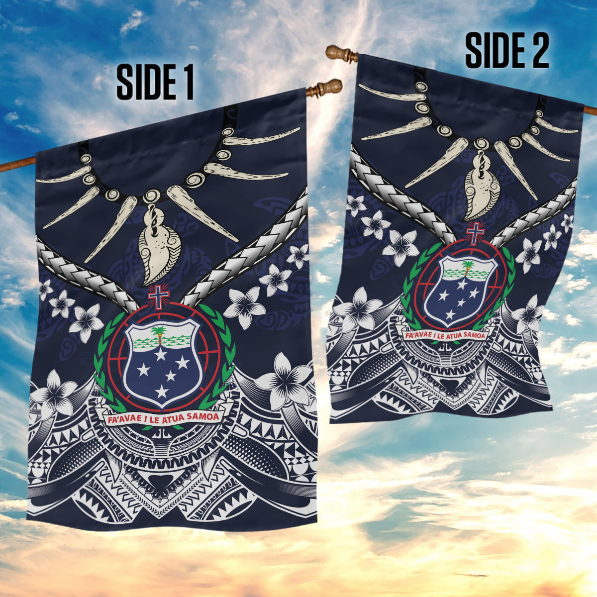 Samoa Independence Day Garden Flag Ula Nifo Mix Turtle LT01 - Polynesian Pride