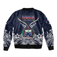 Samoa Independence Day Sleeve Zip Bomber Jacket Ula Nifo Mix Turtle LT01 - Polynesian Pride