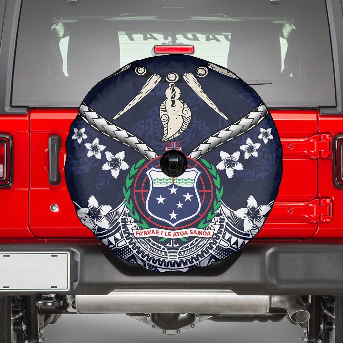 Samoa Independence Day Spare Tire Cover Ula Nifo Mix Turtle LT01 - Polynesian Pride